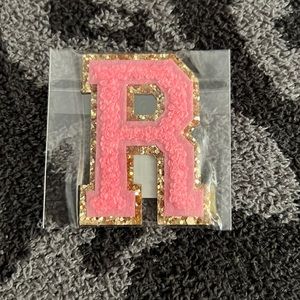 Stoney Clover Lane Glitter Varsity Letter Patch - GUAVA